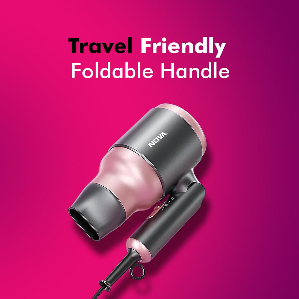 NOVA NHP 8223 Professional Hair Dryer (2000 Watts, Rose Gold)