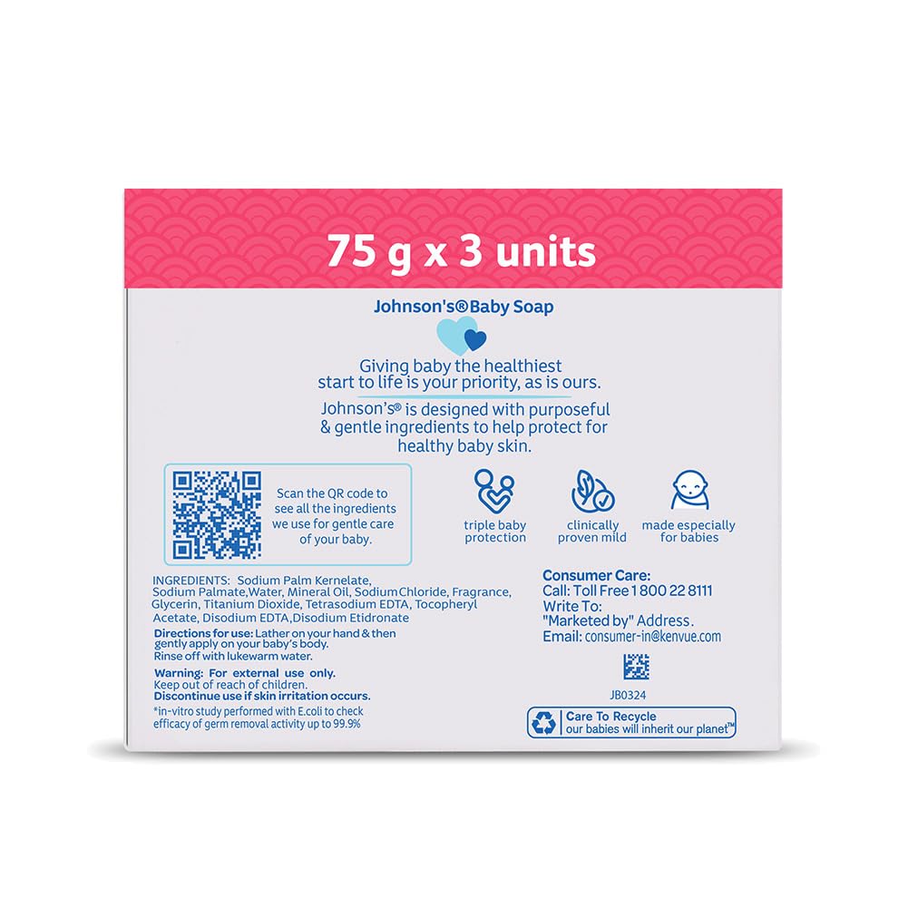 Johnson's Baby Soap Combo 75g x 3