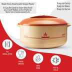 MILTON Celestial 4000 Inner Stainless Steel Casserole, 4 litres, Orange