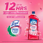 Lizol Fresh & Clean Bathroom Cleaner | Floral | 1L | 10X Better Cleaning | Upto 12Hrs Fragrance| Multi Surface Clean Floors, Basin, Tiles