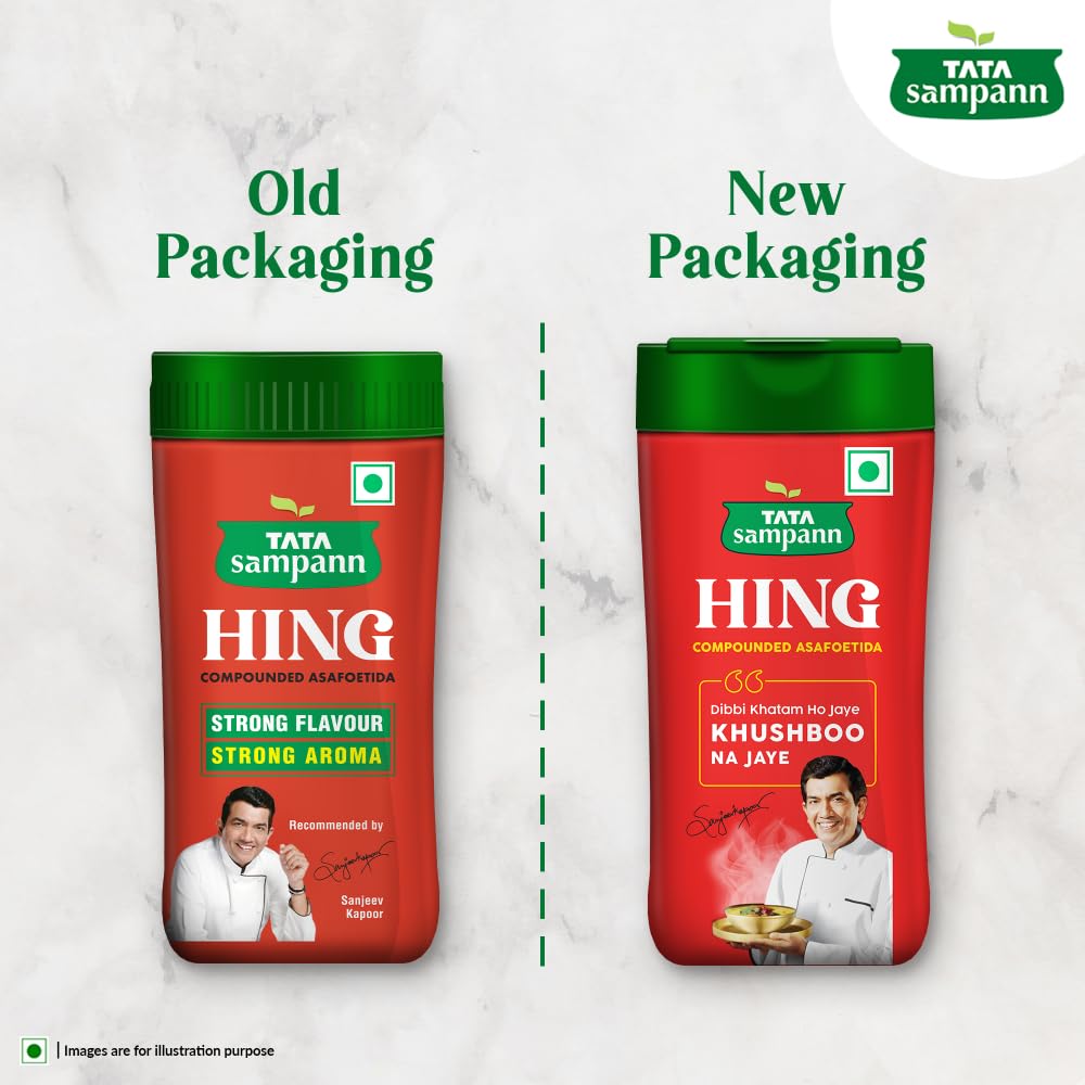 Tata Sampann Hing, Compounded Asafoetida (Bandhani Hing), 100g,