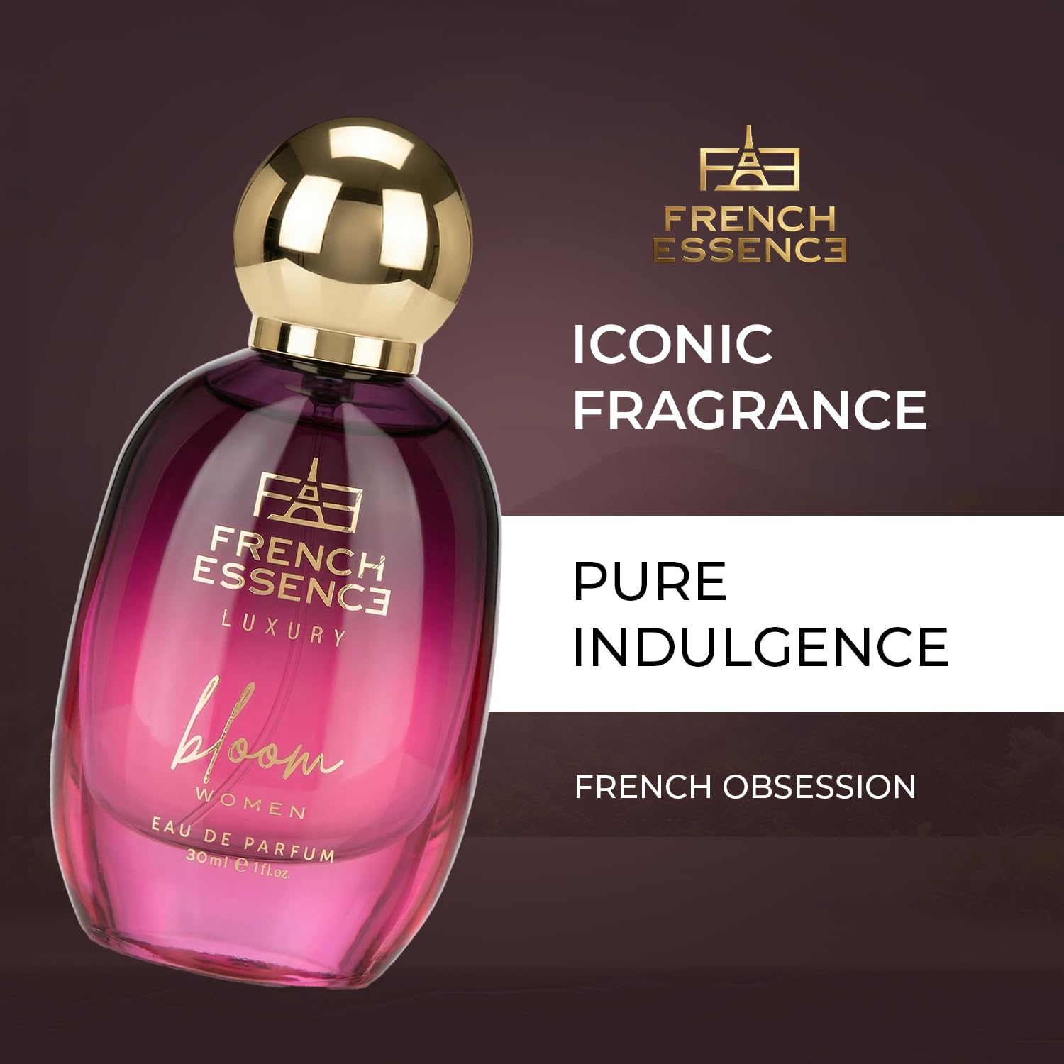French Essence Bloom Eau de Parfum for Women | Long-Lasting Luxury Perfume | Ideal Gift for Wife & Girlfriend |30 ml