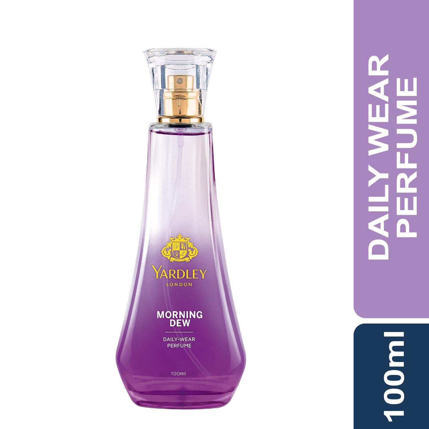 Yardley London Morning Dew Perfume for Women, 100ml – 90% Naturally Derived, Fresh Floral Daily Wear Spray | Lily of Valley & Frangipani Floral Fragrnace