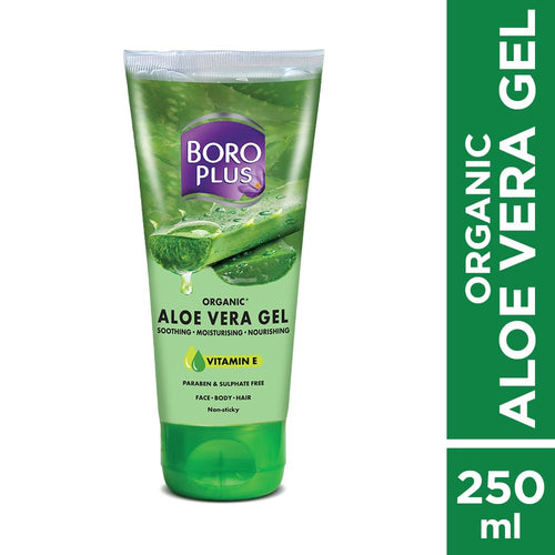 Boroplus Aloe Vera Gel | Organic | with Niacinamide & Vitamin E,250ml