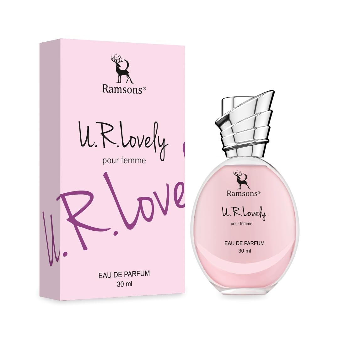 Ramsons - U R LOVELY Eau De Parfum | 30 ML | Perfume For Women | TN - Bergamot, Peach, Orange, Grapefruit, Aquatic | MN - Lilly of the valley, Rose, Jasmine...