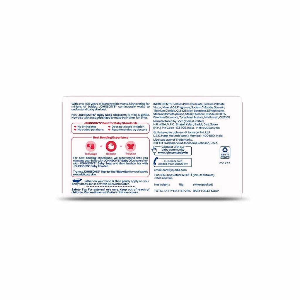Johnson & Johnson Blossoms Soap (75G) (Pack Of 3)