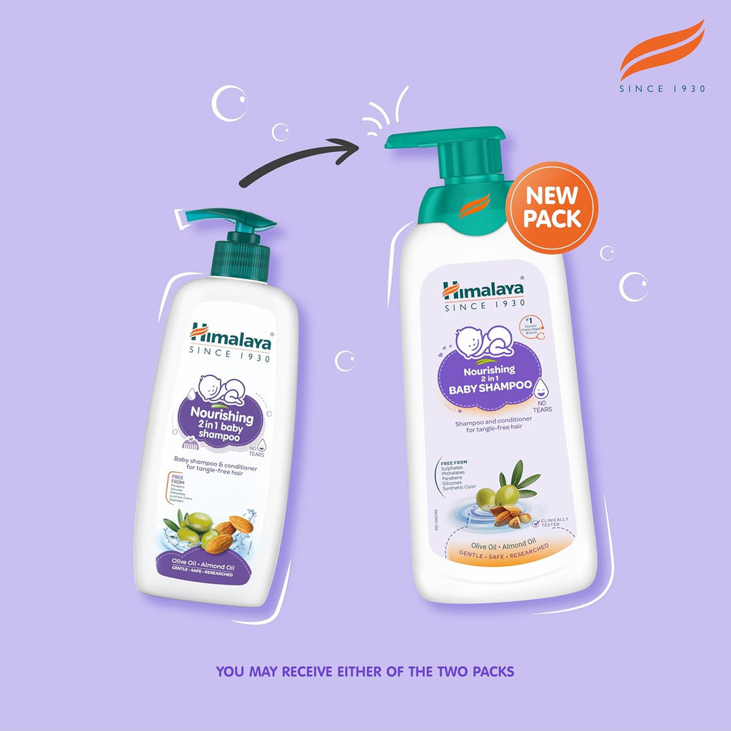 Himalaya 2-in-1 Nourishing Baby Shampoo+Conditioner (400ml)