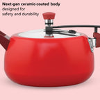 Hawkins 5 Litre Ceramic Coated Cerenity Pressure Cooker | Induction & Gas | for Cooking Rice, Dal & Curries | 5 Year Guarantee, ISI Certified |..