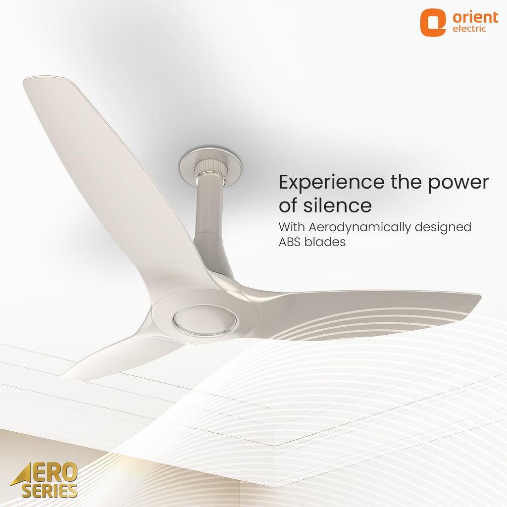 Orient Electric Newly Launched Aeroquiet Neu 1230mm Ceiling Fan for Home| BEE 2 Star Rated Energy Efficient Fan | Rust-proof ABS blade |2 Years Warranty by...
