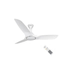 Havells Stealth Air BLDC 1200mm Ceiling Fan| Upto 55% Energy Saving| Silent & Premium| 5 stars Rating| 100% Copper Motor| RF Remote, Memory Backup, Timer| (Pearl White, Pack Of 1