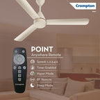 Crompton Energion Hyperjet 1200mm BLDC Ceiling Fan | Point Anywhere Remote Control | BEE 5 Star Rated Energy Efficient |