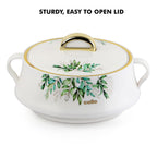 CELLO Midas Set of 2 Pieces Casserole Hot Pot Box For Daily Use & Kitchen 1000ml Each, White |