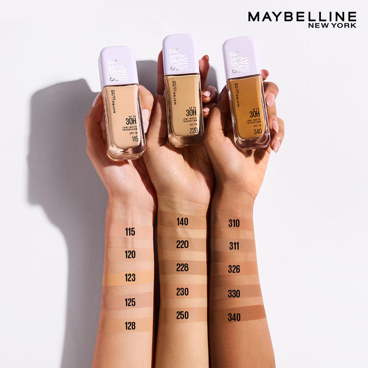 Maybelline New York Super Stay Lumi Matte Liquid Foundation, 115 | 30 HR Long Lasting yet Lightweight, 35ml