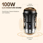 boAt 2026 Launch Nirvana Luxe,360- Surround, Spatial Audio, 100W, 15hrs Battery, Broadcast, App Support, NFC Pairing (Android), Bluetooth Speaker, Wireless...