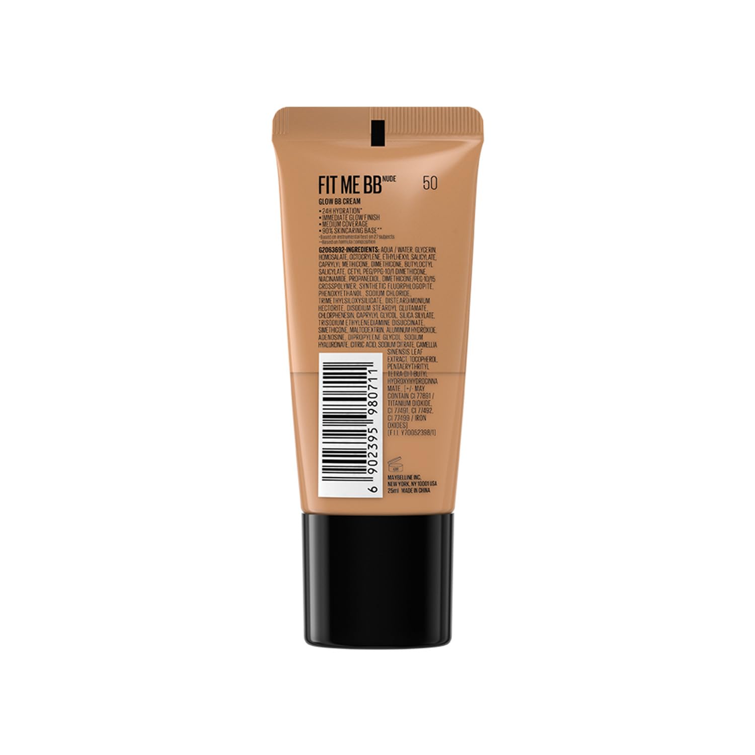 Maybelline New York Fit Me BB Nude Glow BB Cream, 50
