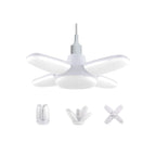 Gesto Plastic 28W Fan Shape LED Bulb - Up to 85% Energy Saving Ceiling Light, Super Bright B22 Lamp for Home, Office, Godown, Factory (Cool White) - Pack of 1