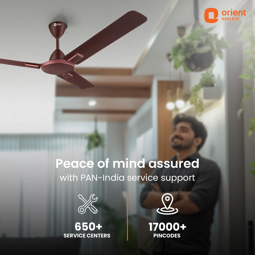 Orient Electric 1200mm Apex Cruise Ceiling Fan for Home | BEE 1 Star Rated Energy Efficient Fan|Outstanding Performance | 2 Years Warranty by Orient |...