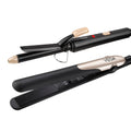 Vega Miss Dazzle Styling Set for Women, Hair Straightener with Ceramic Coated Plates & Curler Combo 19 MM Barrel Hair
