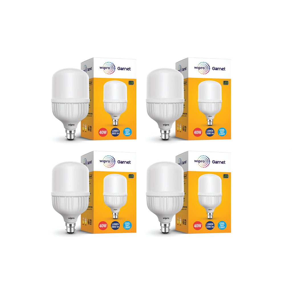wipro Garnet 40w LED High Wattage Bulb pack of 4 (coolwhite)