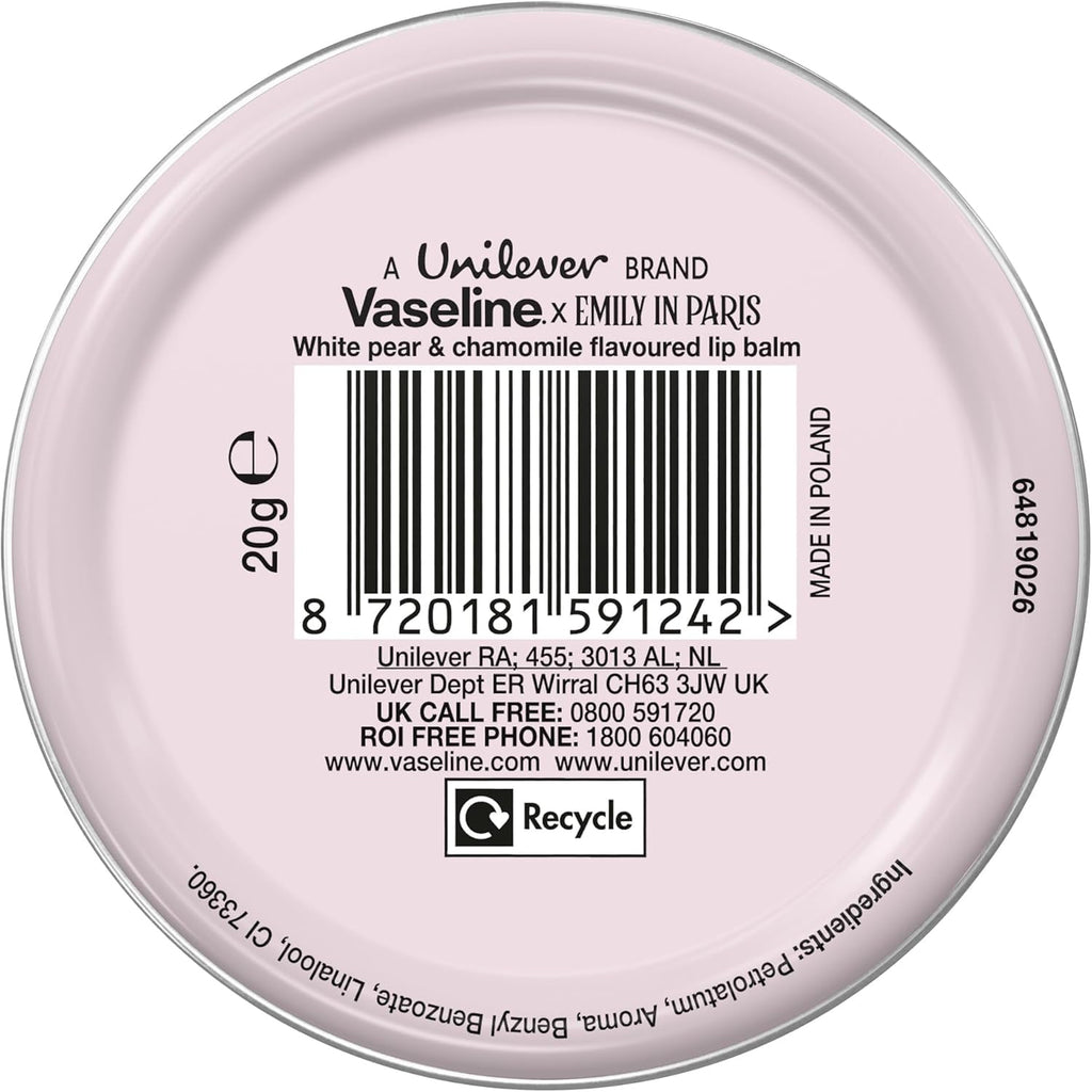 Vaseline Rouge Romance Lip Balm Tin Limited Edition x Emily in Paris 20 g