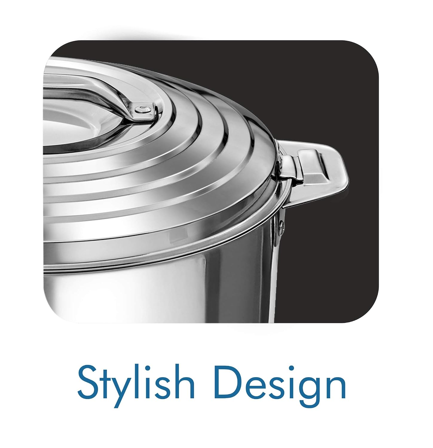 MILTON Galaxia 5000 Insulated Stainless Steel Casserole, 4.56 L