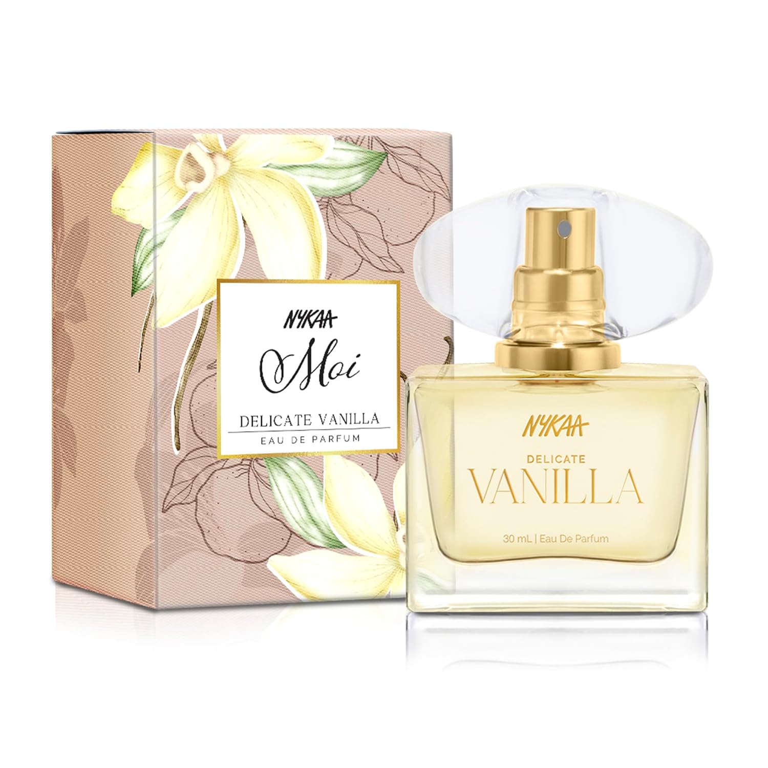Nykaa Delicate Vanilla Long Lasting Floral EDP | Perfume for Women | Day to Night Fragrance |Lily & Vanilla| Everyday Perfume for Her | Travel Friendly Size