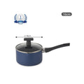 Premium Non Stick Saucepan for Tea Milk & Chai Pan Induction Base and Gas Stove T Pan (Patila)|Tea/Milk Boiling Pot Vessel | Saucepan with Bakelite Handle 1600 ML Capacity 17cm
