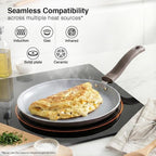 Prestige Ceraglide Duo Omni Tawa 25cm Non-Stick Ceramic Coating|Works On Gas & Induction