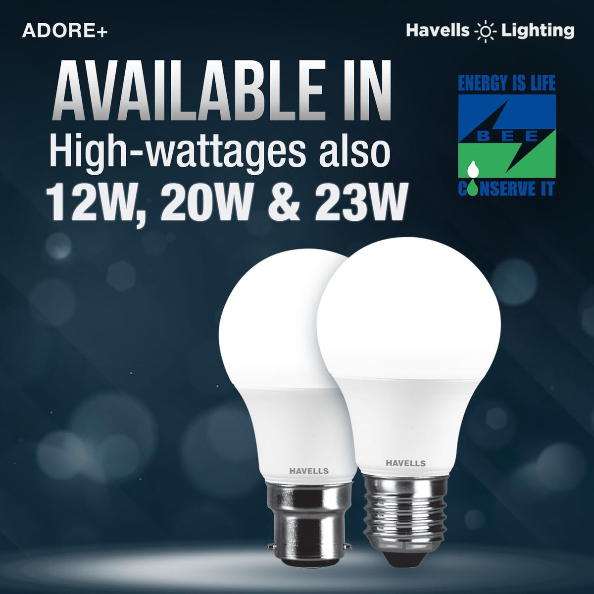 Havells 9w LED Bulb for Home & Office |B22 LED Bulb Base |Cool Day White Light (6500K) |4Kv Surge Protection |High Voltage Protection |Eco Friendly Energy Efficient | Pack of 4