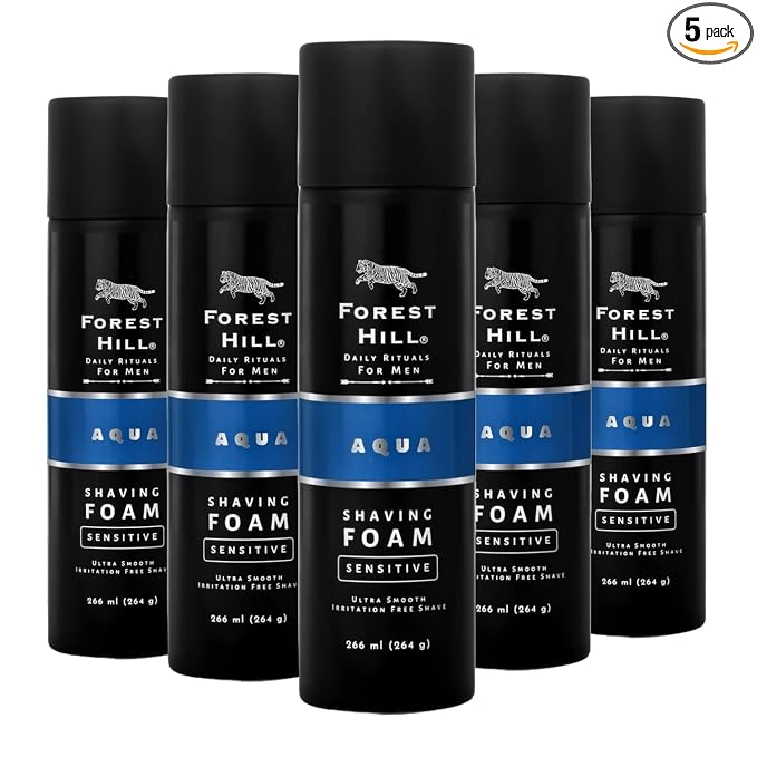 Forest Hill Aqua Pre Shave Foam For Men 266 ml (pack of-5)