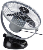 Havells Birdie 230mm Personal Fan | Aerodynamically designed, Blades with aerofoil section for maximum air | Unique rocker design, Multi use for desk & wall, Powerful motor | (Pack of 1, Black Grey)