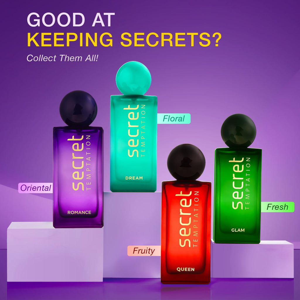 Secret Temptation Romance Perfume for Women, 100ml | Classic Feminine Elegance Fragrance | Long Lasting Eau De Parfum