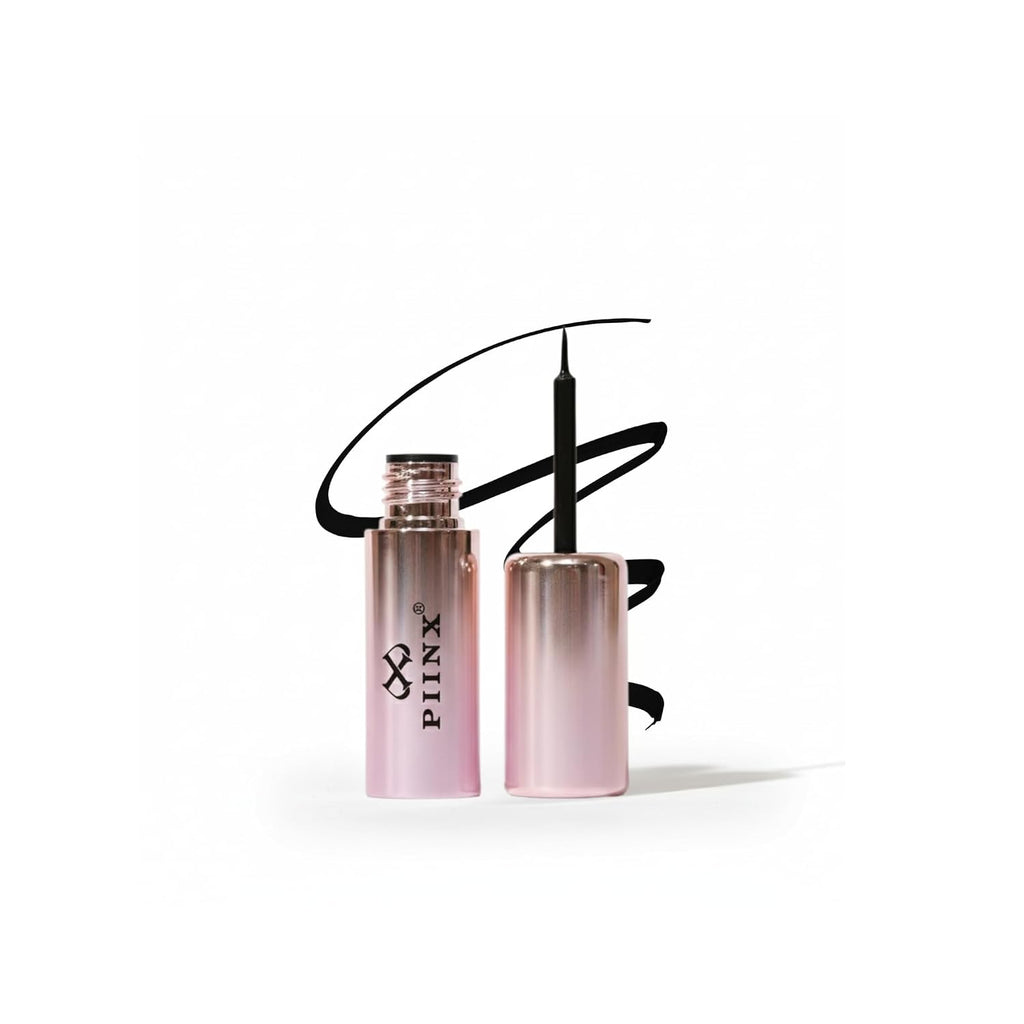 PIINX Liquid Eyeliner Waterproof, Smudge Proof, Long Lasting, Quick Dry Precision Tip (Black) - 3.5 ML
