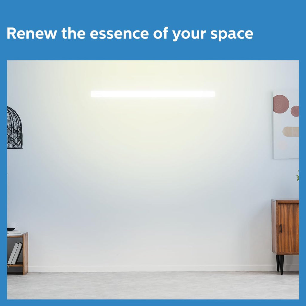 Philips 5-watt LED Batten/Tubelight | Slimline Ultra Compact 1-ft LED Batten for Living Room & Bedroom | Natural White, Pack of 1