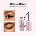 PIINX Liquid Eyeliner Waterproof, Smudge Proof, Long Lasting, Quick Dry Precision Tip (Black) - 3.5 ML