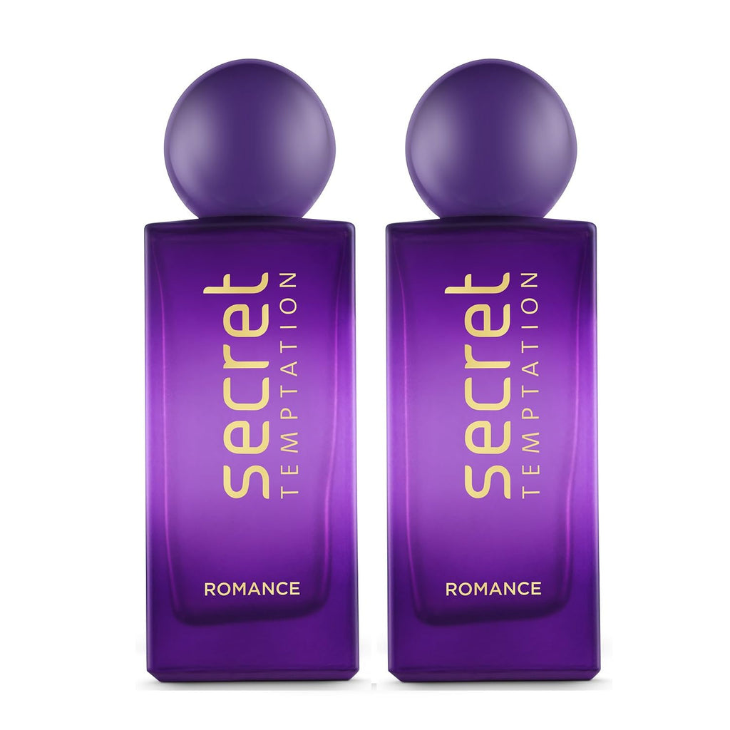 Secret Temptation Romance Eau De Parfum for Women, Long Lasting Chypre Green Everyday Wear Fragrance Pack of 2 (50ml each)