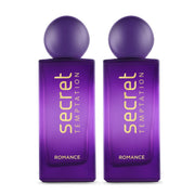 Secret Temptation Romance Eau De Parfum for Women, Long Lasting Chypre Green Everyday Wear Fragrance Pack of 2 (50ml each)