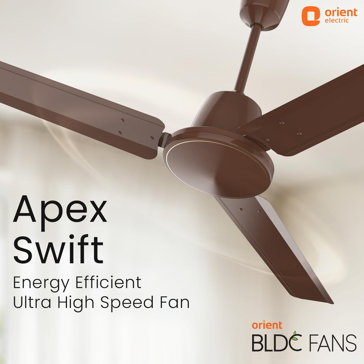 Orient Electric 1200mm Apex Cruise Ceiling Fan for Home | BEE 1 Star Rated Energy Efficient Fan|Outstanding Performance | 2 Years Warranty by Orient | Galaxy Brown