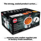 Hawkins 5 Litre Triply Contura Pressure Cooker, Triply Stainless Steel Induction & Contura shaped Cooker, Silver (SSTCO50)