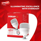 EVEREADY 40W LED Hammer Bulb, 100Lm/W, B22 Base, Cool Day Light, Pack of 4 | Energy Efficient, Mercury-Free, 4KV Surge Protection, 100 Lumens/Watt