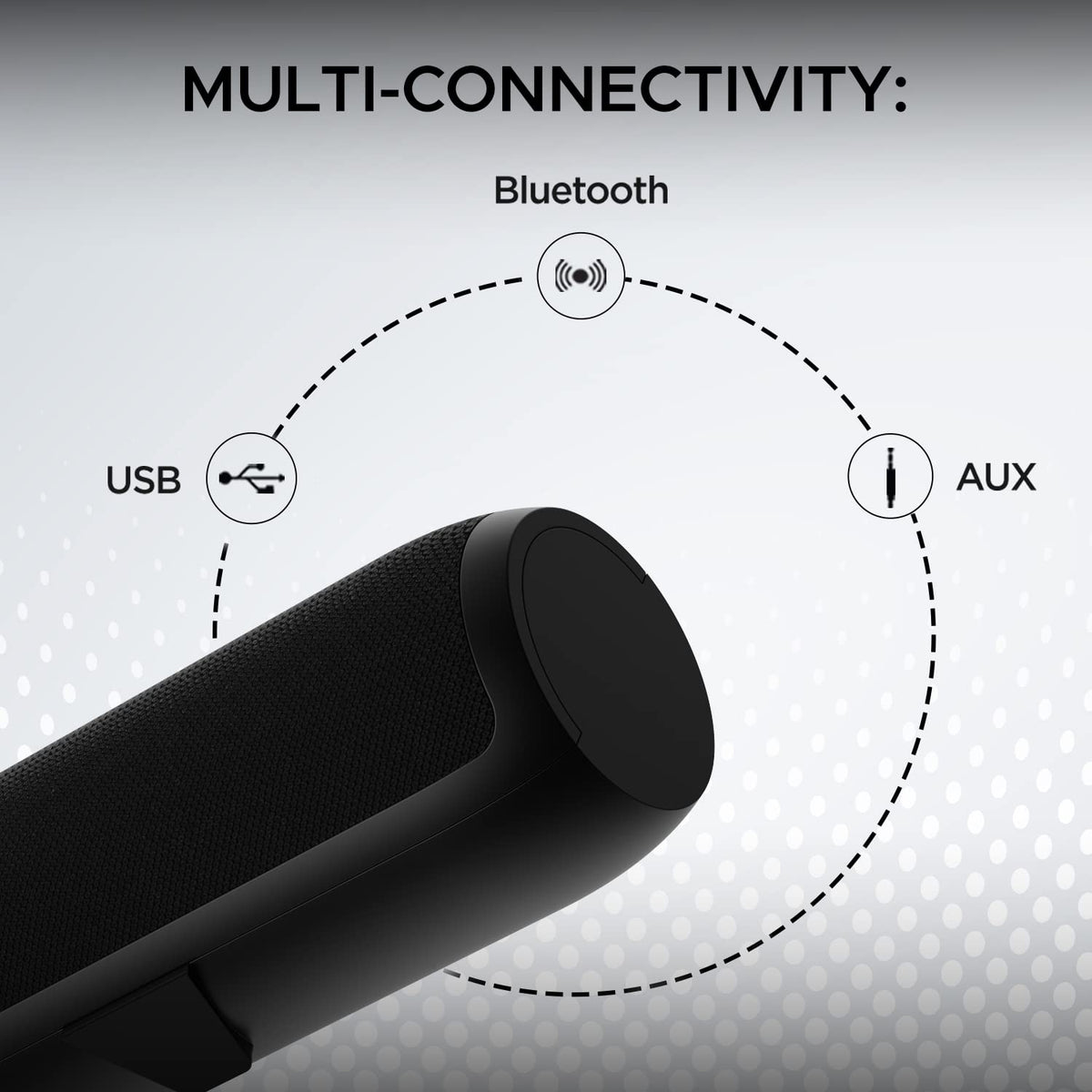 boAt Aavante Bar 610, 25W Signature Sound, 2.0 CH with Dual Passive Radiators, 7 HRS Battery, Sleek Design, Multi Connectivity, Bluetooth Sound Bar,...