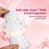 NIINE Naturally Soft XXL Sanitary Pads for Women | 40 Pads | 305MM | Cottony Soft Top Cover | Extra Coverage with Wider Back, Quick Absorption for Heavy Flow