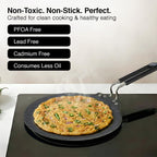 Prestige Durastone Hard Anodised Non-Stick Dosa Tawa 30cm|6 Layers Extra Durable Stone Coating|