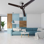 Crompton Super Briz Deco 1200 mm (48 Inch) High Speed Decorative Ceiling Fan (Smoked Brown), Pack Of 1, 4 stars
