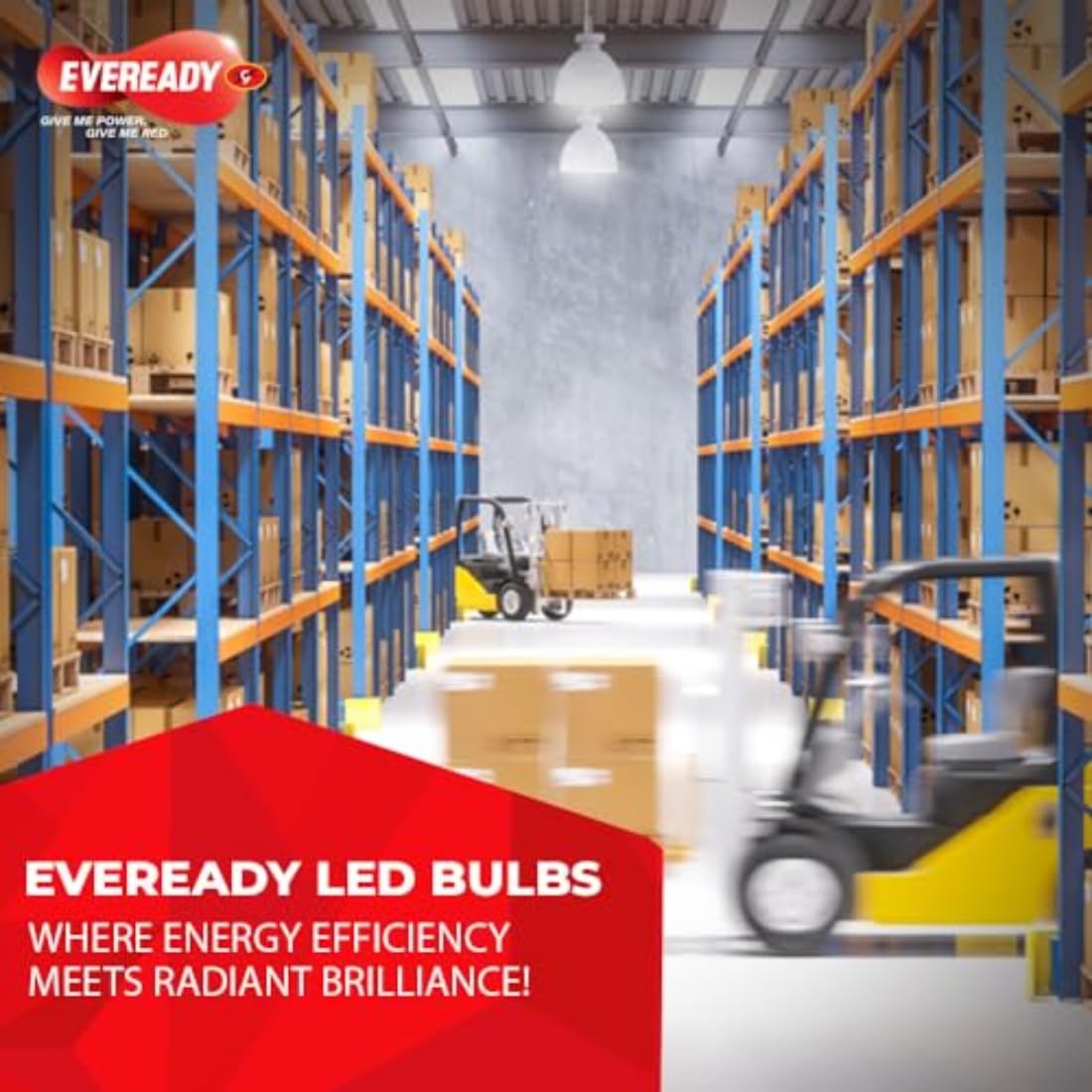 EVEREADY 40W LED Hammer Bulb, 100Lm/W, B22 Base, Cool Day Light, Pack of 4 | Energy Efficient, Mercury-Free, 4KV Surge Protection, 100 Lumens/Watt