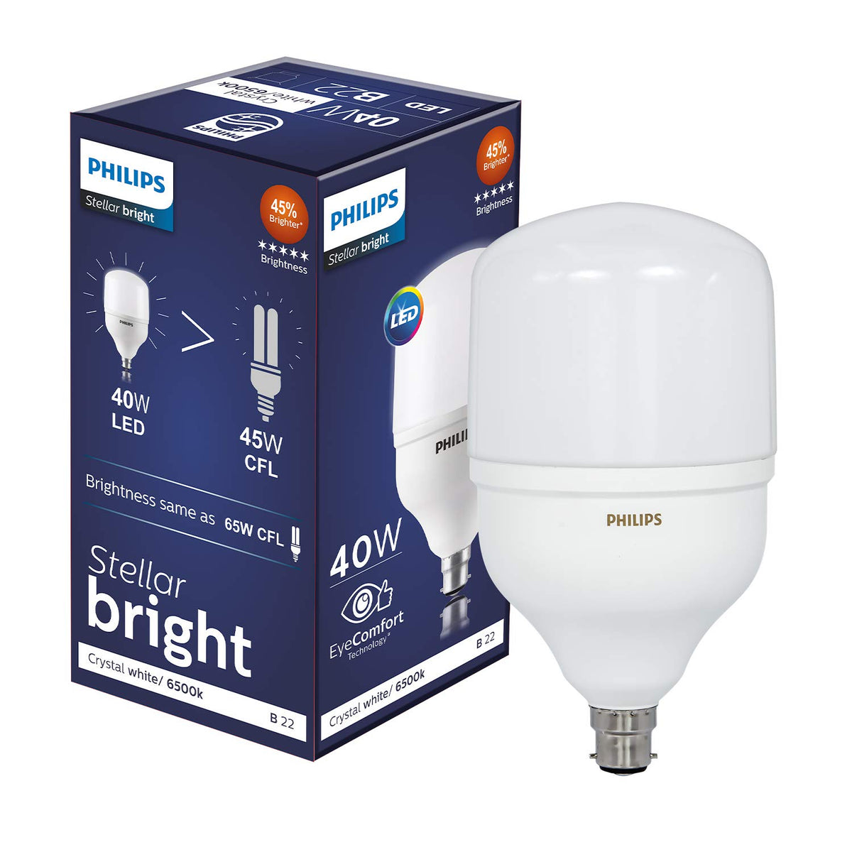 Philips 40W B22 LED Cool Day Light Light, Pack of 1