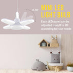 Gesto Plastic 28W Fan Shape LED Bulb - Up to 85% Energy Saving Ceiling Light, Super Bright B22 Lamp for Home, Office, Godown, Factory (Cool White) - Pack of 1