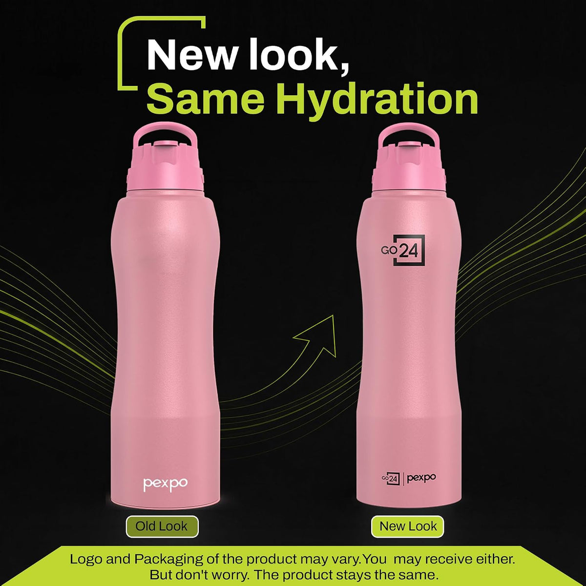 Stainless Steel Water Bottle Belly Rosy Brown 750ml