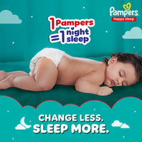 Pampers Happy Sleep Pant Style Baby Diapers, Large (L), 40 Count, 1 Pampers = 1 Night Sleep, with Anti Rash Shield, 9-14 Kg Diapers