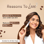 Lacto Calamine Under Eye Cream For Dark Circles for Women & Men | Fine Lines & Puffy Eyes With Cooling Massage Roller |15g Each - Pack of 2 | With...